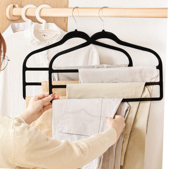 Three Non-Slip Multi-Layer Pants Hanger - Picture 3 of 3
